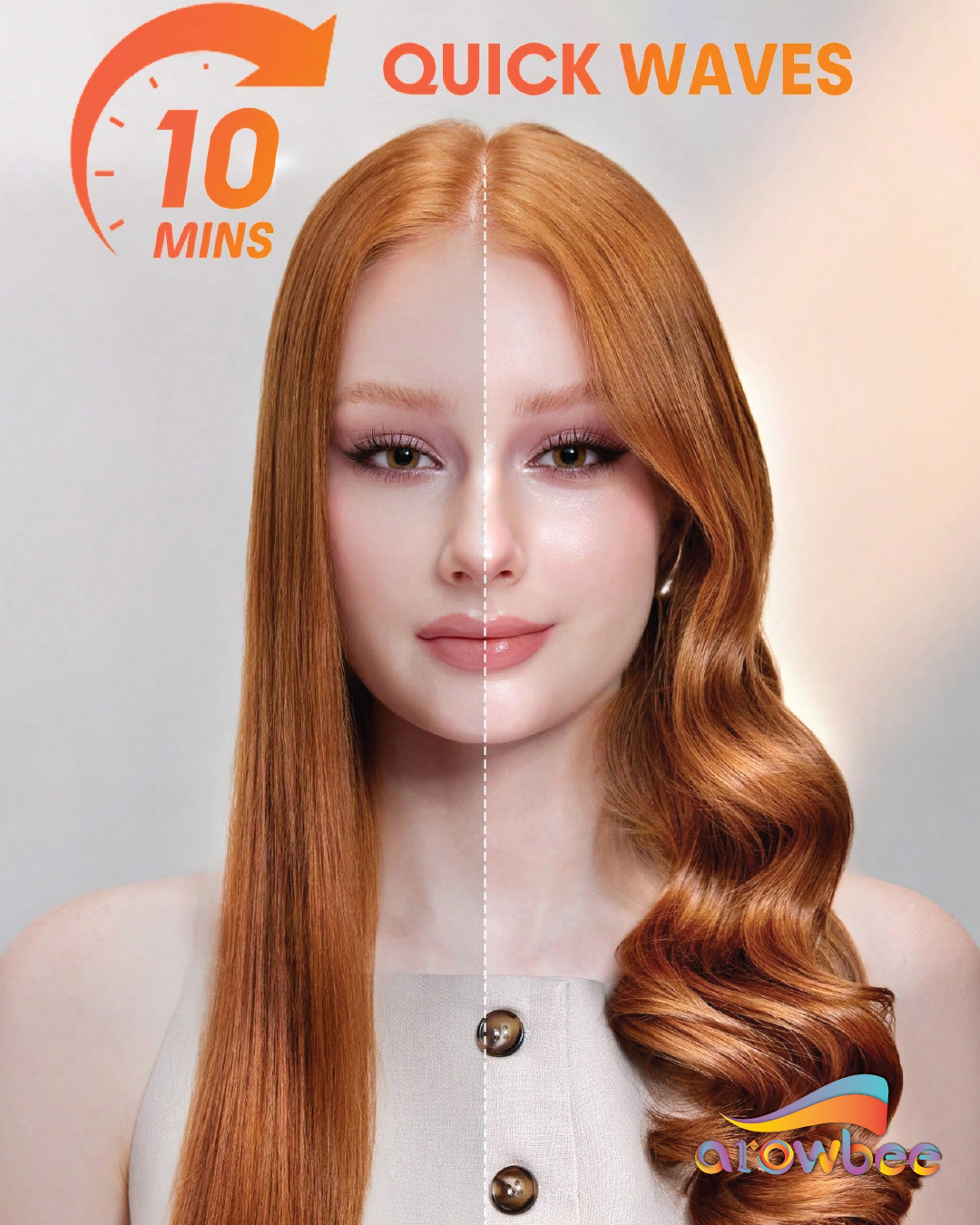 Automatic Curling Iron 1 inch with 3 Temperatures Fast Heating, 2-Way Rotation.