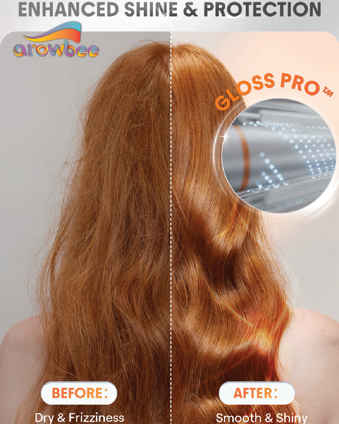 Automatic Curling Iron 1 inch with 3 Temperatures Fast Heating, 2-Way Rotation.