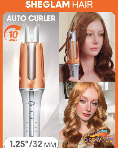 Automatic Curling Iron 1 inch with 3 Temperatures Fast Heating, 2-Way Rotation.