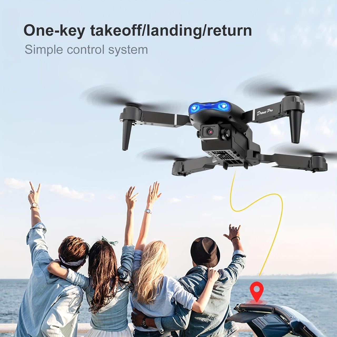 Smart GPS Camera Drone PRO 8K Drone – Dual Camera, 5G GPS & Battery – طائرة الدرون
