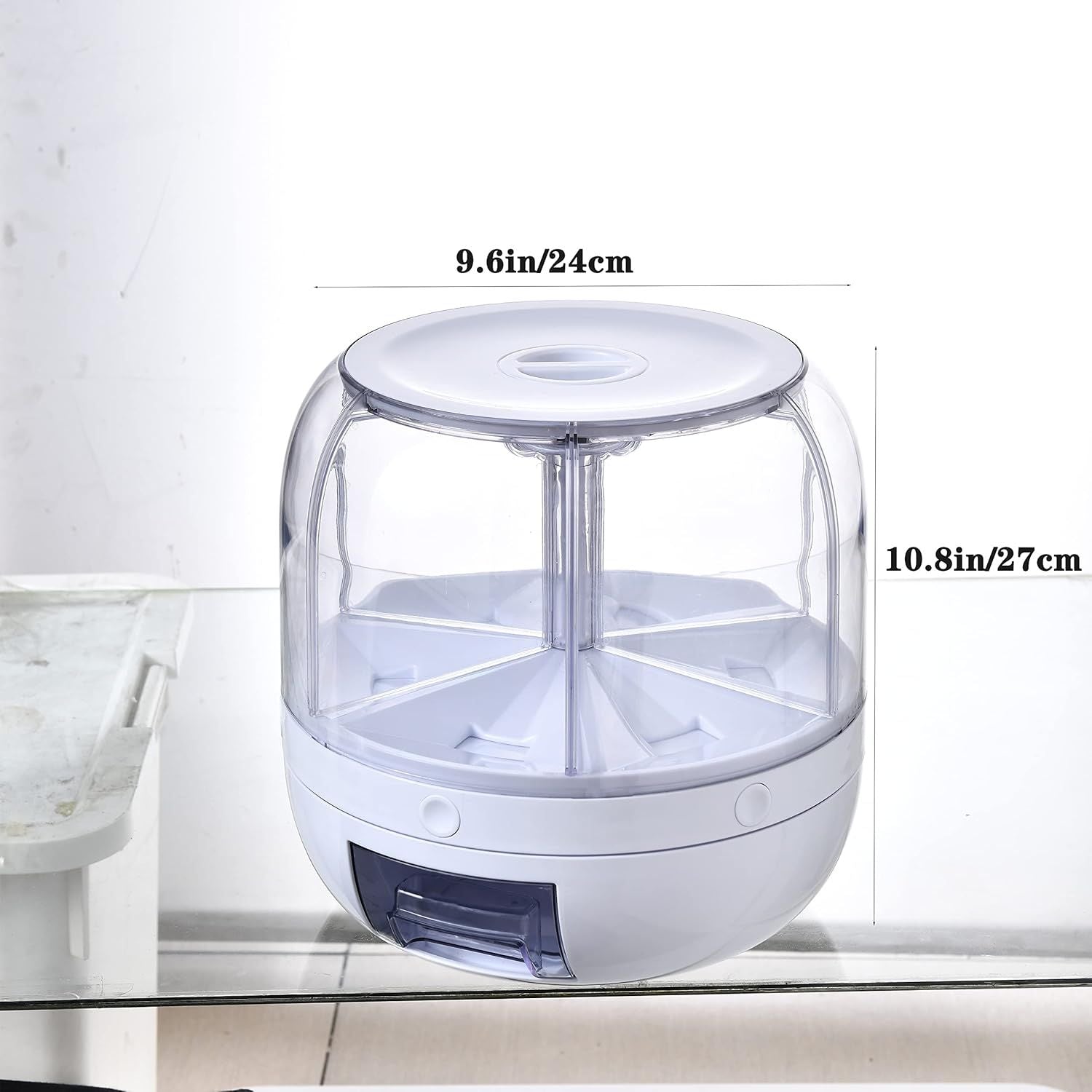 6 Grid Food Storage Dispenser