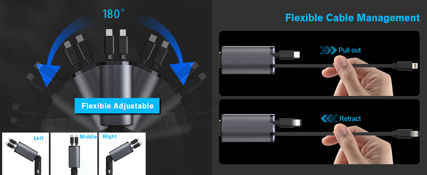 4 in 1 Retractable Charger