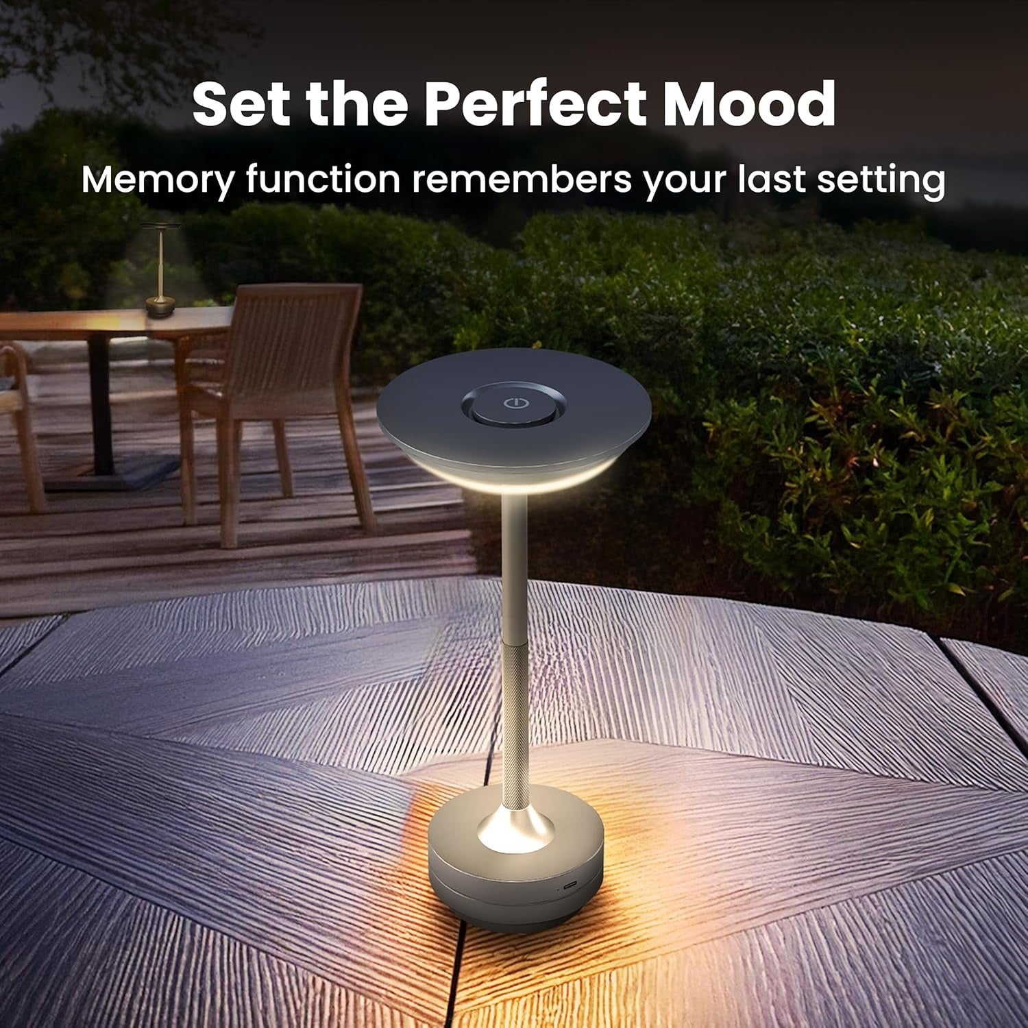 Electric Tabletop Lamp Touch Activated 3 mode