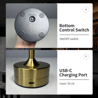 Electric Tabletop Lamp Touch Activated 3 mode