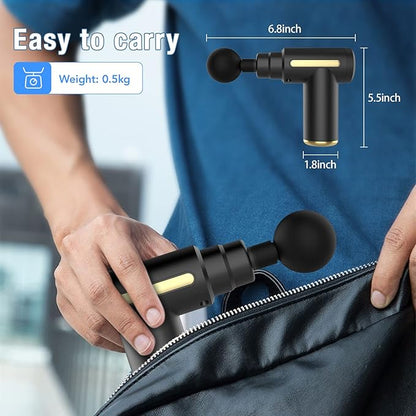 Mini Massage Gun,Muscle Gun,Massage Gun Deep Tissue Massager,LCD Touch Screen,Type-C Percussion Muscle Massager